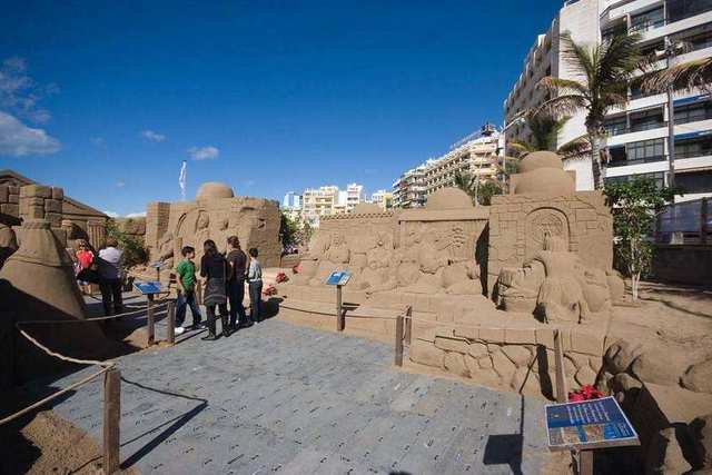 V Belén de arena de las Canteras 2010 las Palmas de Gran Canaria